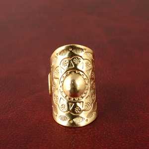 Latest Design Boho Pattern Band Tribal Brass <b>Rings</b> for Women 18K Gold Plated Ethnic <b>Statement</b> Wide <b>Ring</b> for Wholesale OEM ODM - Product Image 1