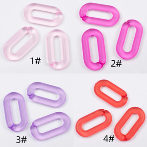 Eslabones de Cadena de Resina Transparente de Gran Tamaño y Coloridos para Decoración de Paredes, Proyectos de Bricolaje, Separador de Ambientes - Product Image 5