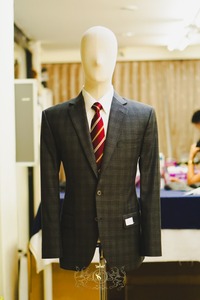 Sur mesure 100% laine hommes costumes formel col en v veste bouton Plus smoking mariage demi plat tissé fermeture éclair mouche simple boutonnage - Product Image 5