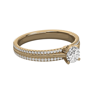 Anillo de Compromiso con Diamante Solitario Redondo - Product Image 6