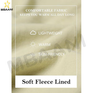 เสื้อฮู้ดผู้ชายแบบสวมหัวบุขนแกะ แขนยาว มีเชือกผูก พร้อมกระเป๋าแบบคังก้า - Product Image 2