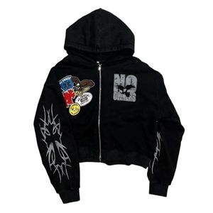 Sudaderas con capucha de gran tamaño con cremallera de invierno para hombre de algodón 100% de peso pesado con bolsillo e impresión de logotipo personalizado - Product Image 4