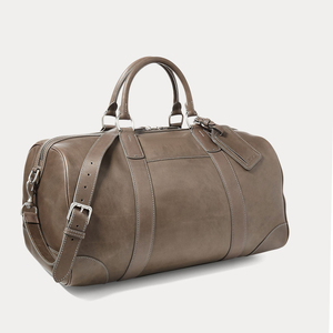 Hot Selling Luxury Large Capacity Leather Duffle Bag with Custom Logo Print Adjustable <b>Strap</b> for Gym Training and Travel - Product Image 4