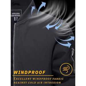 Winter Bomber Professional Outdoor Trending Softshell Utility Sportswear Thin Stand Collar Men Full Warm <b>Jackets</b> - Product Image 3