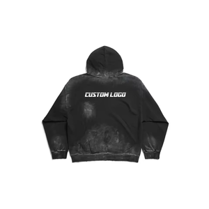 Sudadera con Capucha para Hombre, Logotipo Personalizado, Efecto Desgastado, Hombros Caídos, Bolsillo Canguro, Puños y Cintura Ajustables, Cálida y Elegante, Modelo 2026 - Product Image 2