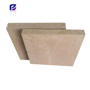 Panneau isolant en <span class=keywords><strong>vermiculite</strong></span> 1200°C, <span class=keywords><strong>plaque</strong></span> réfractaire ignifuge légère, panneau thermique pour doublure de porte de four et de fourneau - Product Image 3