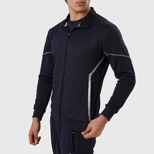 Nueva llegada de diseño personalizado al aire libre <span class=keywords><strong>Zip</strong></span> up Track <span class=keywords><strong>Running</strong></span> <span class=keywords><strong>Jacket</strong></span> para hombre en alta calidad precio adecuado hecho en Pakistán - Product Image 2