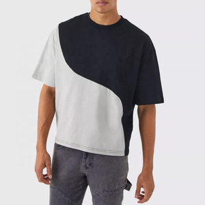 T-shirt Homme Personnalisé avec Logo, Streetwear Tricoté 100% Coton 220g, Mode Estivale Imprimée, Écologique, Coupe Droite Vintage - Product Image 1