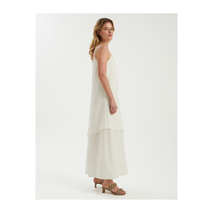 Casual Tiered Gathered Sleeveless Women's <b>Maxi</b> Dress - Product Image 5