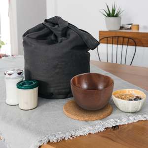 Bols à soupe à salade en bois d'acacia, manguier, modernes et écologiques, grands plats en bois naturel polis gravés à la main pour la cuisine et les fêtes - Product Image 2