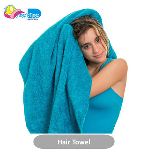 Grossiste Serviettes enveloppes à cheveux 100% coton multicolores souples à séchage rapide avec logo personnalisé pour femmes - Product Image 4