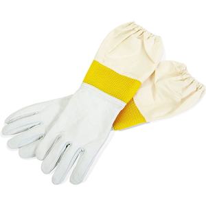 Gants de protection pour apiculteurs en peau de mouton, poignet élastique ventilé, manches longues de 36 cm, empêchent l'hibernation - Product Image 5