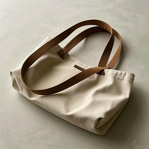 Venta al por Mayor de Bolsas de Tela de Algodón Ecológicas y Duraderas, Bolsa de Compras Reutilizable, Logotipo Personalizado, Moda Vintage, Estética Minimalista - Product Image 5