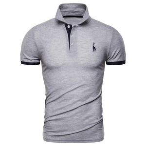 Vente en gros OEM, nouveauté en coton pour hommes, polos de golf solides, avec col unique, vêtements personnalisés - Product Image 2