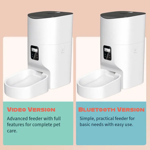 Alimentador automático inteligente para mascotas, cuenco de plástico individual de 9L alimentado por batería con funciones de detección y registro de nivel de alimentos - Product Image 3