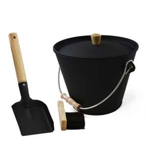 Elegant and Durable Iron <b>Coal</b> Bucket with a Traditional Design and Antique-style Handle & Suitable for <b>Coal</b> Storage - Product Image 3