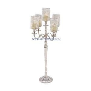 Candélabres de décoration de table en acier inoxydable polis miroir Candélabres de table de luxe faits à la main pour le fournisseur - Product Image 5