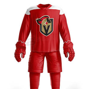 Maillot de Hockey sur glace professionnel avec short assorti pour équipes de club ensemble d'uniforme de Hockey sur glace de haute qualité avec pantalon rembourré - Product Image 6