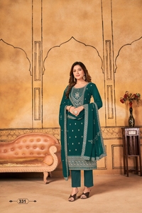 Heavy Embroidery Work Faux Georgette Pakistani and Indian Style Salwar Kameez for Festival and Party Wear - Product Image 2