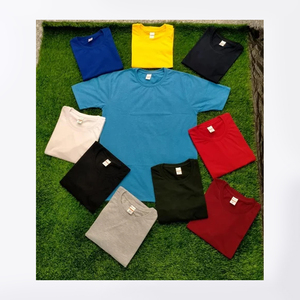 T-shirts personnalisés OEM 100% coton Fournisseur en vrac Bangladesh DTG Impression à manches courtes style unisexe 180 GSM Unisex Casual Wear Tees - Product Image 4