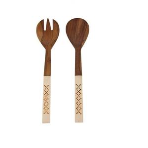 Cubiertos de madera clásicos con acabado de tuerca de pared, utensilios de cocina para restaurantes de lujo, mesa decorativa para Cocina - Product Image 2
