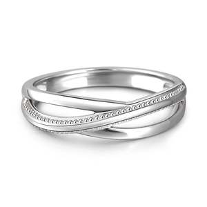 Bague pour homme Jeulia Eternal Promise en argent sterling avec zircon, design croisé, pour anniversaire - Product Image 1