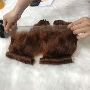 Gros Bouncy Curly Grand Stock Cheveux vierges de qualité supérieure 100% cheveux vierges, cheveux bruts vietnamiens - Product Image 4