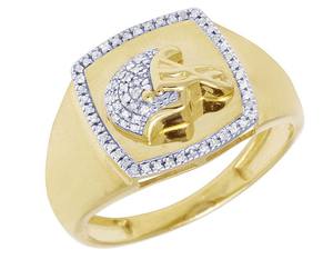 Bague Casque de Football Plaqué Or pour Homme en Argent Sterling S925 Moissanite Bijoux Hip Hop - Product Image 1