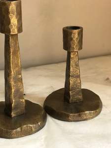 Hmmered – ensemble de 3 bougeoirs en Aluminium, nouveau, rustique, laiton, Table Antique, décoration de fête de noël - Product Image 4