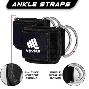 Sangles de cheville en nylon personnalisées pour hommes - Entraînement fitness antidérapant réglable portable de haute qualité confortable - Product Image 3