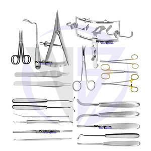 Juego de instrumentos de Cirugía de paladar hendido OEM fabricante de herramientas quirúrgicas reutilizables bisturí mango redondo Adson fórceps Iris Supercut - Product Image 3