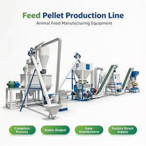 Nueva Máquina para Hacer Pellets de Alimento para Aves de Corral, Ganado y Animales, Ecológica, de Alta Producción (100-3500kg/h), 380V, 2 Años de Garantía - Product Image 1