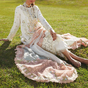 2023 recién llegados Salwar kameez Lawn Collection vestido de calidad Premium cómodo y transpirable mujeres césped y vestido de algodón - Product Image 5