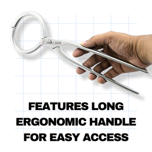 Probador de pezuñas de detección de laminitis, herramienta de herrador, forma redonda, probador de pezuñas largas de garganta de 4,5 pulgadas, uso veterinario equino - Product Image 4