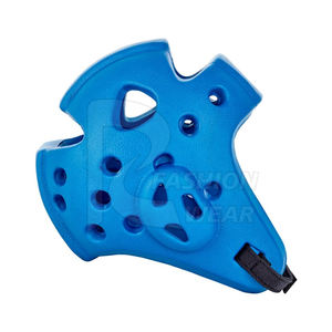 เครื่องป้องกันศีรษะทำจากหนังสำหรับฝึกมวยและ MMA สำหรับป้องกันใบหน้าอย่างหนามีโลโก้ตามสั่ง - Product Image 2