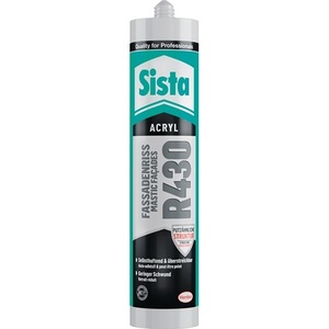 SISTA Cartucho Acrílico Off-White de 300 ml R430 para Reparación de Grietas en Fachadas, Producto de Yeso Chino - Product Image 1