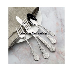 Nouveau serveur de salade en acier inoxydable ensemble de couverts en gros élégant ensemble de couverts de fête d'affaires cuisine couverts cuillère - Product Image 4