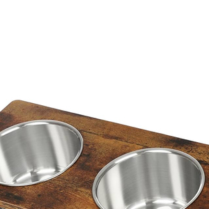 Assiettes de dîner en bois massif naturel de qualité supérieure Design de style campagnard pour bols et mangeoires pour animaux de compagnie-Export Seller - Product Image 3