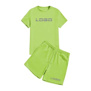 Men's Summer Street Casual Outfit Wholesale Two-Piece <b>Set</b> with Printed Shorts and T-Shirts Quick Dry & Breathable - Product Image 4