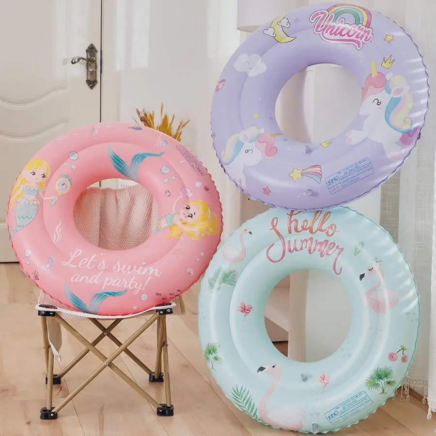 Anel inflável de bebê para piscina, tubo de água inflável para bebês, donut personalizado de verão