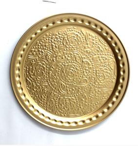 Nouvelle assiette murale décorative couleur marron métal fer fini plaque décorative murale plaque suspendue décorative pour la maison - Product Image 3