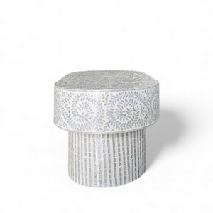 โต๊ะกาแฟหรูหราประดับเปลือกหอยมุก งานฝีมือฝังเปลือกหอย สำหรับพื้นที่อยู่อาศัยที่หรูหรา - Product Image 2