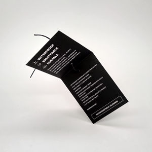 Etiqueta colgante de tacto suave con estampado UV con prueba de huellas dactilares, resistente a los arañazos, sensación de terciopelo, acabado mate, etiqueta oscilante para ropa - Product Image 4