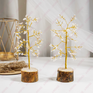Proveedor de Cuarzo Cristal al por Mayor, Árbol de Piedras Preciosas Auténticas con 100 Fragmentos de Cristal para Decoración del Hogar y Regalos - Product Image 2