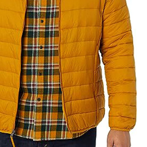 Chaqueta de invierno informal de diseñador personalizado para hombre 100% abrigo de burbuja de poliéster acolchado con capucha ropa de hombre - Product Image 6