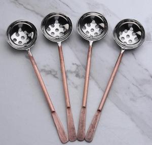 Vente chaude Olive Cuillère De Service ensemble d'ustensiles de cuisine ensemble d'ustensiles de cuisine avec long manche - Product Image 3