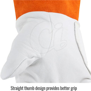 Wholesale Heat Resistant TIG <b>Welding</b> Gloves High Quality Leather TIG <b>Welding</b> Gloves For Adult - Product Image 4