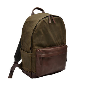 RFID caractéristique à la mode personnalisé voyage en cuir sac à dos pour ordinateur portable hommes cyclisme bureau sac à dos sangle système de transport pochette d'ordinateur voyage - Product Image 6