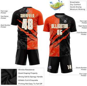 Kit d'uniforme de football personnalisé OEM impression par sublimation matériel à séchage rapide tailles pour adultes et jeunes fabricant direct d'usine - Product Image 6