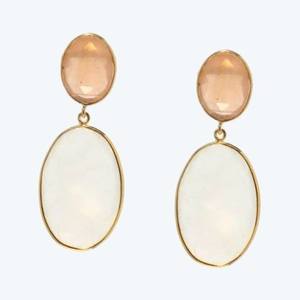 2024 nouveau Design vente chaude blanc laiteux Champagne Gadha personnalité boucles d'oreilles goutte 925 argent en gros anneaux pour les femmes - Product Image 6